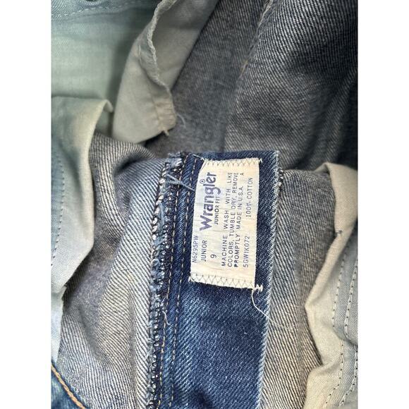 Wrangler Juinors High Waisted Taper Pant Size 9 100% Cotton - Picture 3 of 6